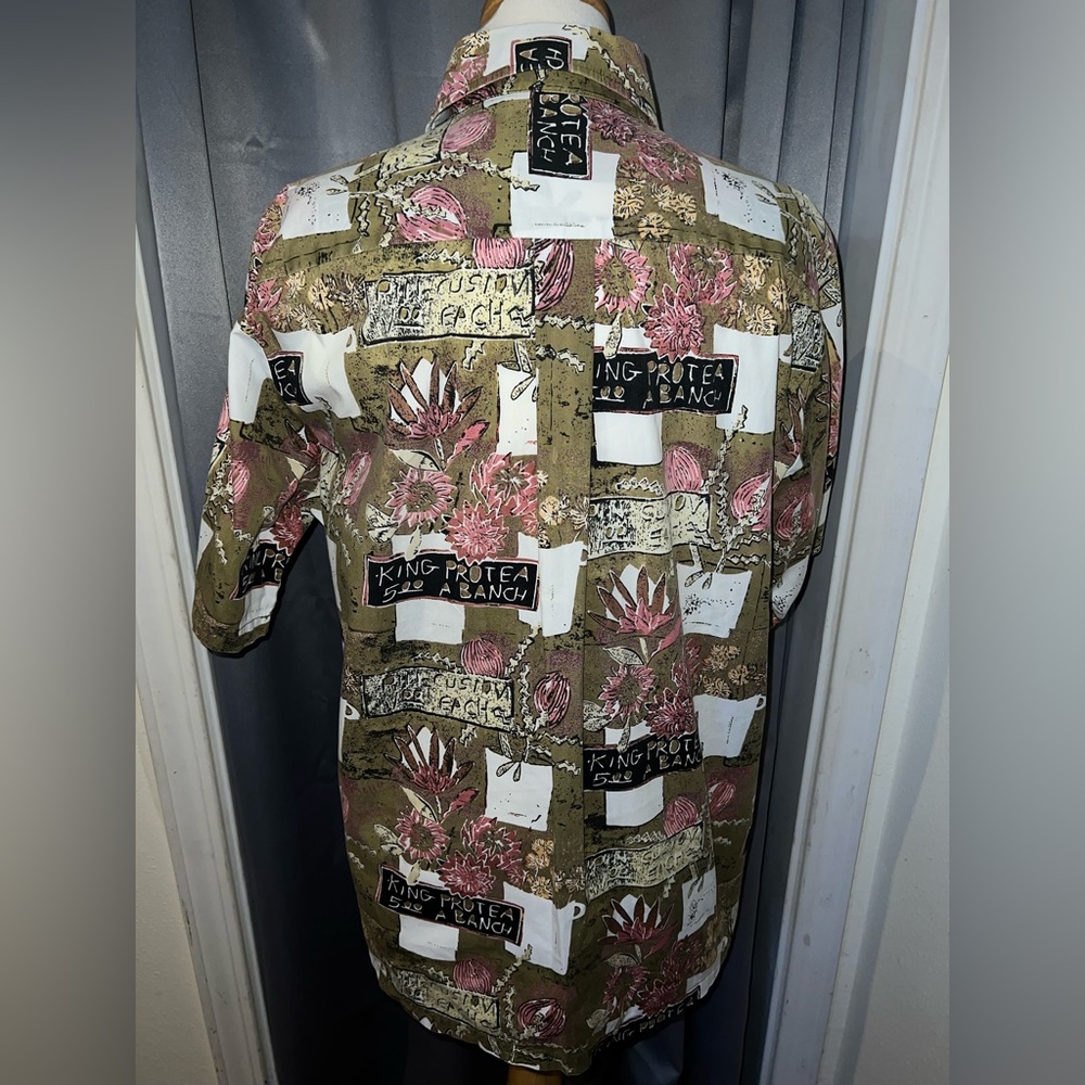 Vintage Olive Kahala and Avi Hawaiian Aloha Shirt - Picture 4 of 5